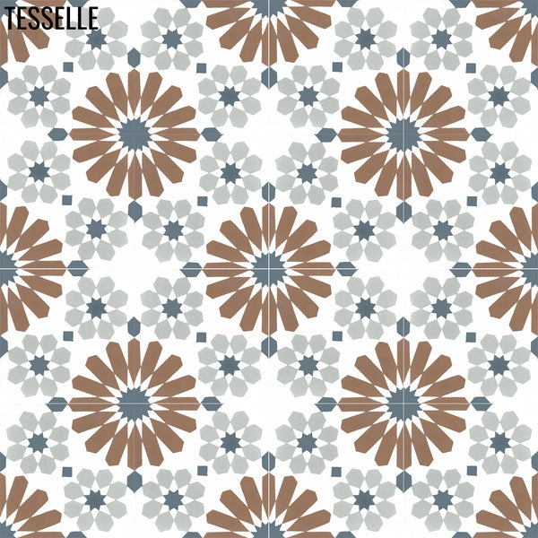 Selene Montilla 8" Square Cement Tile R