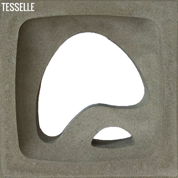 The Artist 11.4" Grey Cement Breeze Block by Shag