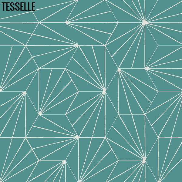 Sunray Agave 9x8" Hexagonal Cement Tile R3