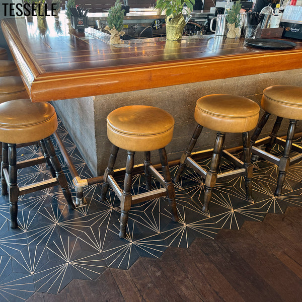 Sunray Denim 9x8" Hexagonal Cement Tile