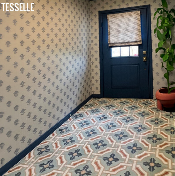 Chateau Cement Tiles in Entryway