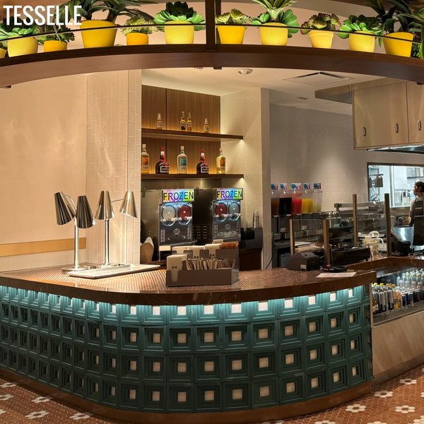 Terrace Jade Breeze Blocks at the Fontainebleu Hotel Counter