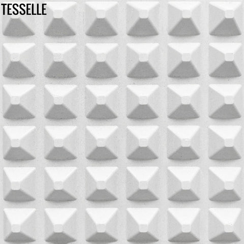 Products Tetra Chalka 8" Square Dimensional Cement Wall Tile