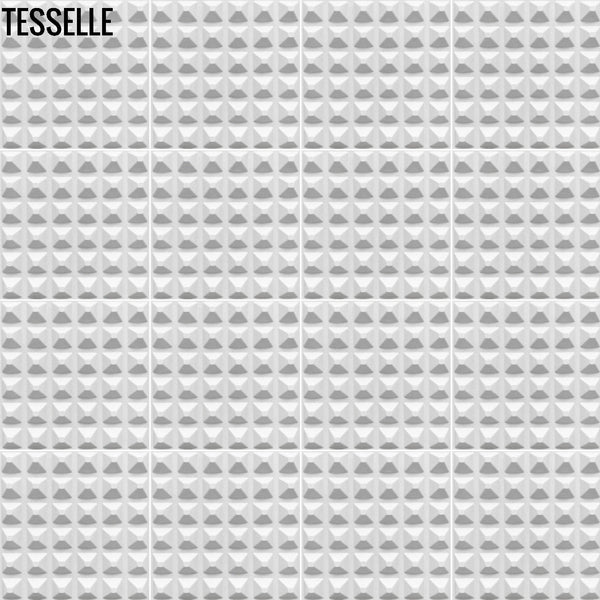 Products Tetra Chalka 8" Square Dimensional Cement Wall Tile Layout