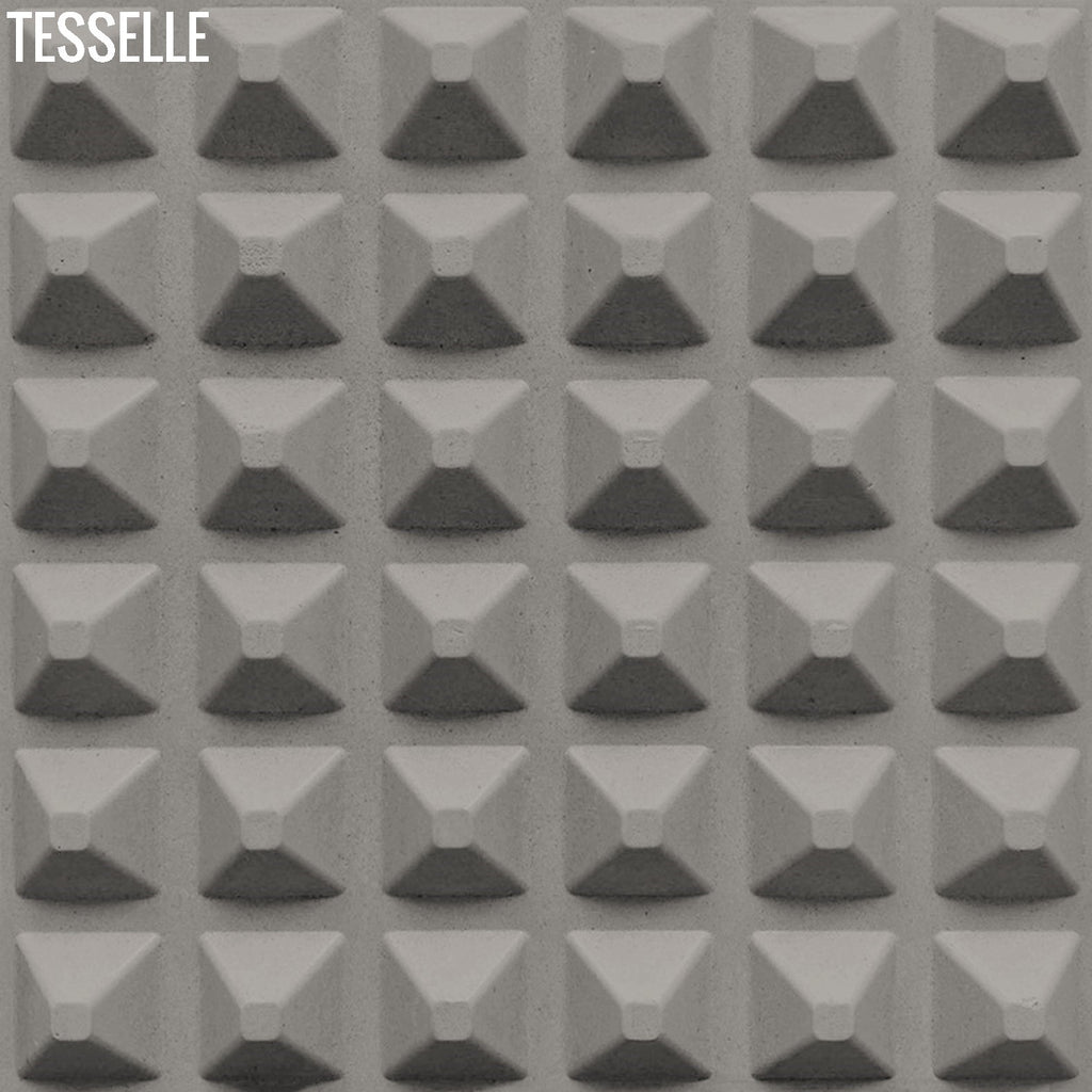 Tetra Synthi 8" Square Dimensional Cement Wall Tile