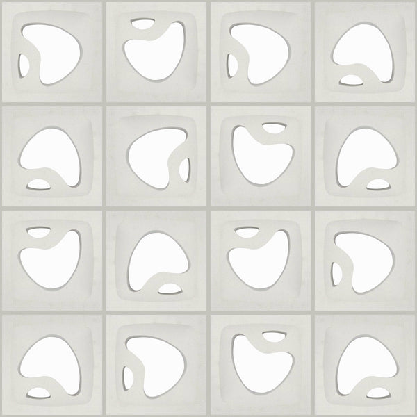 The Artist White 11.4" Cement Breeze Block by Shag 6