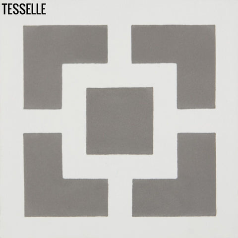 Zephyr Town Square Slate 8" Square Cement Tile