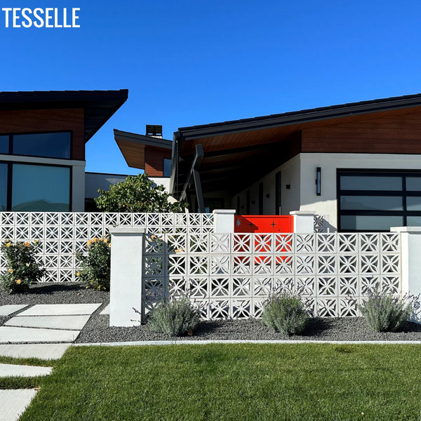 Shamrock breeze blocks front yard contemporary home