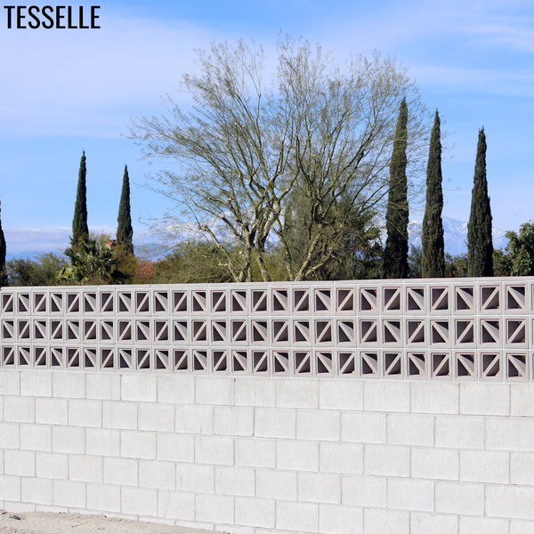Traverse Grey 7.5" Cement Breeze Block