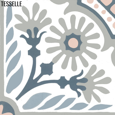 Vicenza Ortensia 8" Square Cement Tile