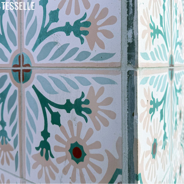 Vicenza Rosata  8" Square Cement Tile