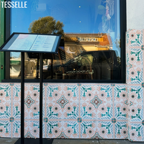 Vicenza Rosata  8" Square Cement Tile