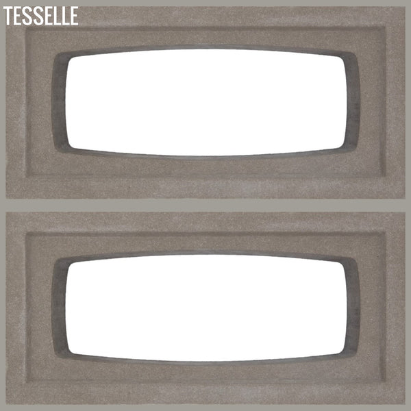 Lozenge Grey 15.4" x 7.5"  Breeze Blocks by Shag 2blocks