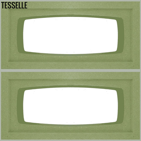 Lozenge Leaf 15.4" x 7.5"  Breeze Blocks by Shag