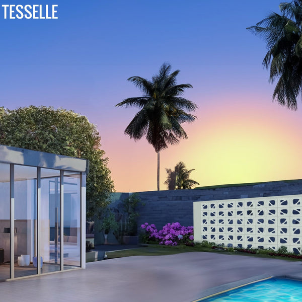 Paradox Breeze Blocks by a pool