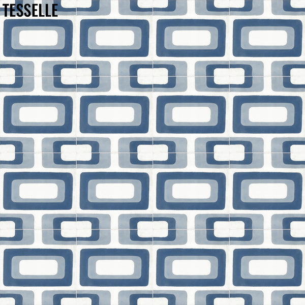 Coronado Marina 8" Square Cement Tile 1