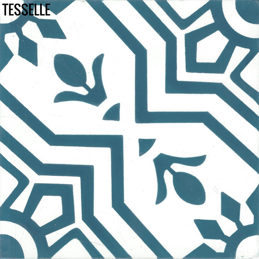 Alegre Cielo 8" Square Cement Tile