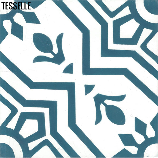 Alegre Cielo 8" Square Cement Tile