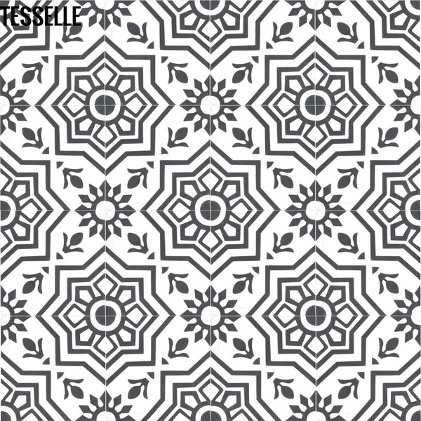 Alegre Pedra 8" Square Cement Tile