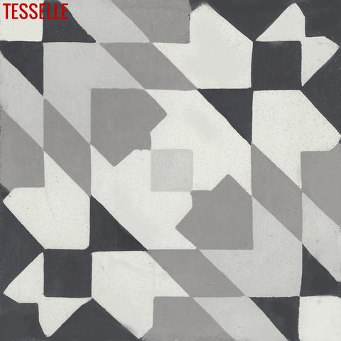 Andalusia Night 8" Square Cement Tile