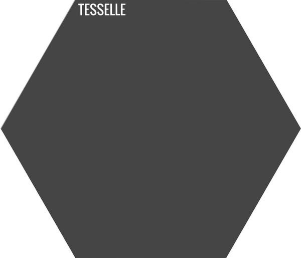 Anthracite 2003 - 9"x8" Hexagonal Cement Tile