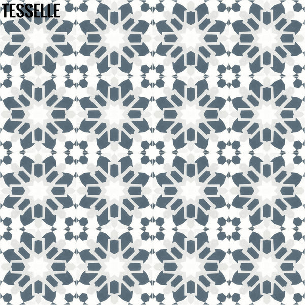 Aquarii-Dawn Indigo 8" Square Cement Tile 1