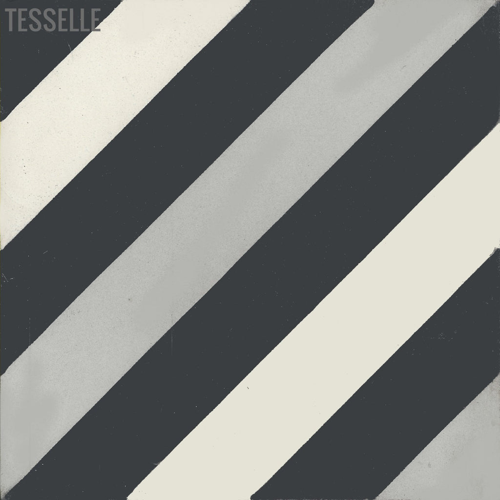 Bande Shade 8" Square Cement Tile