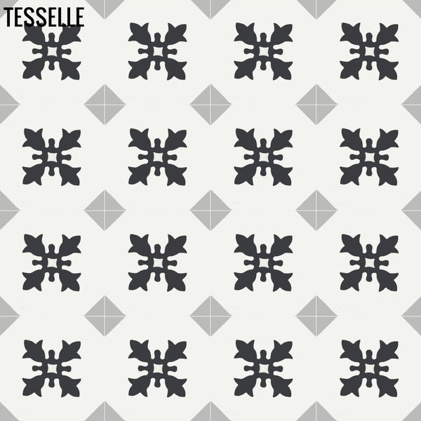 Barcelona Mila 8" Square Cement Tile 1