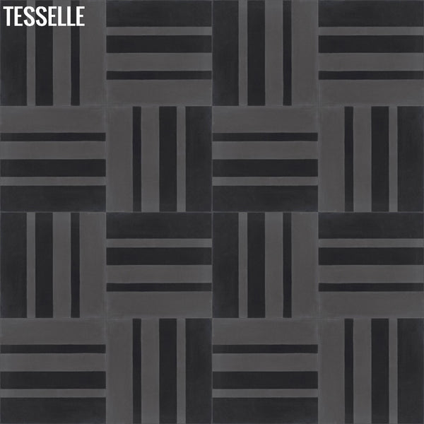 Barcode Pepper 8" Square Hexagonal Cement Tile Layout 3