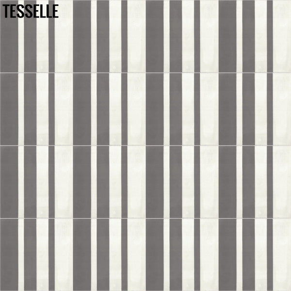 Barcode Shadow 9x8" Hexagonal Cement Tile Layout 5