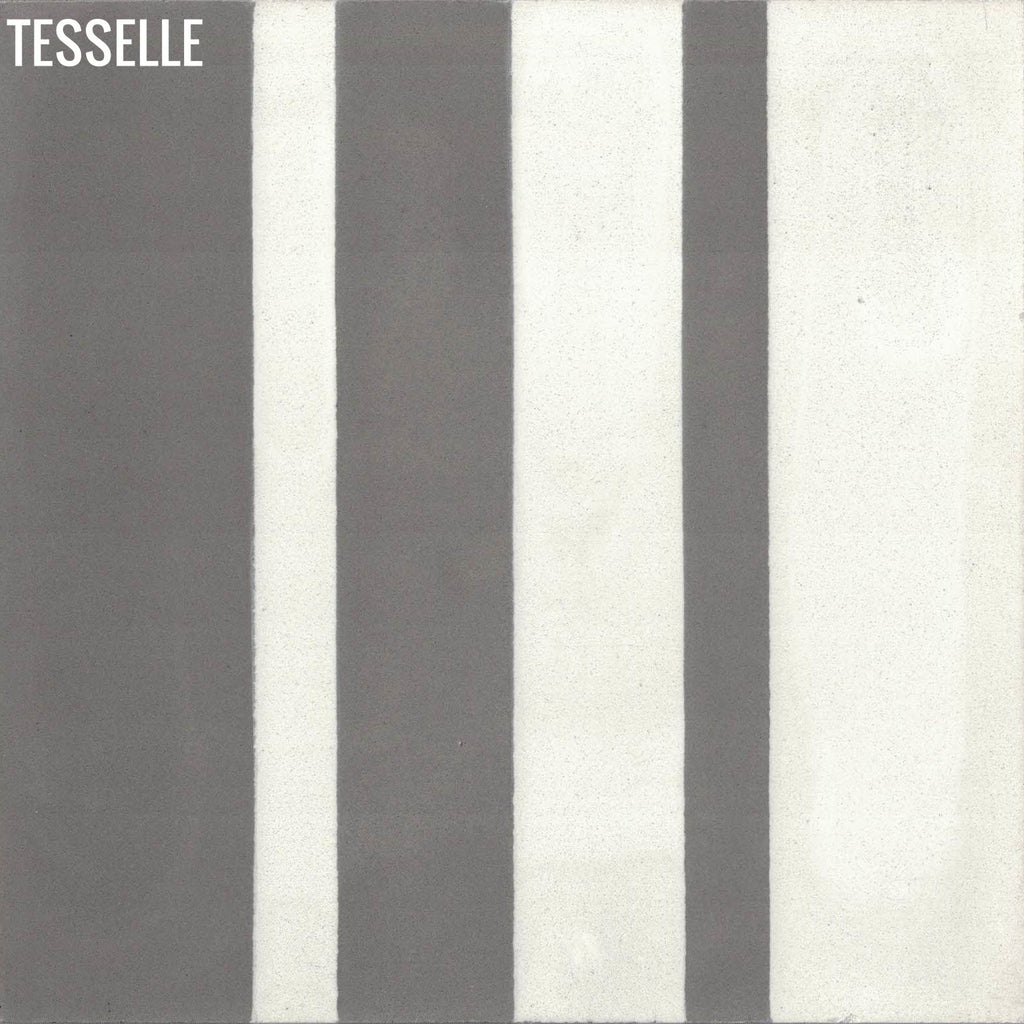 Barcode Shadow 9x8" Hexagonal Cement Tile