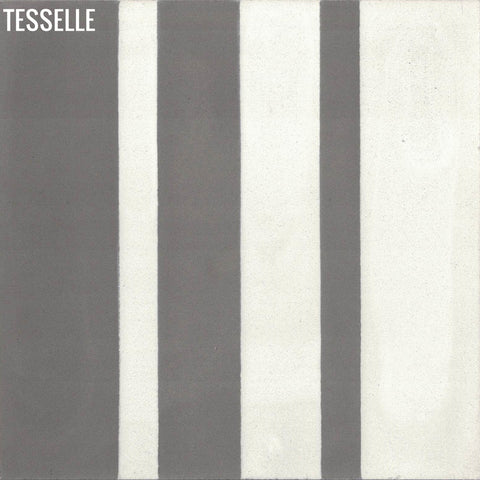 Barcode Shadow 9x8" Hexagonal Cement Tile