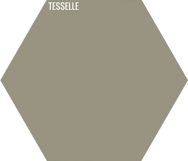 Barley 3018 - 9"x8" Hexagonal Cement Tile