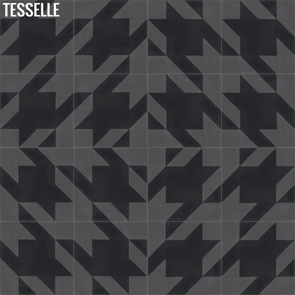 Baskerville Flannel 8" Square Cement Tile Layout 8