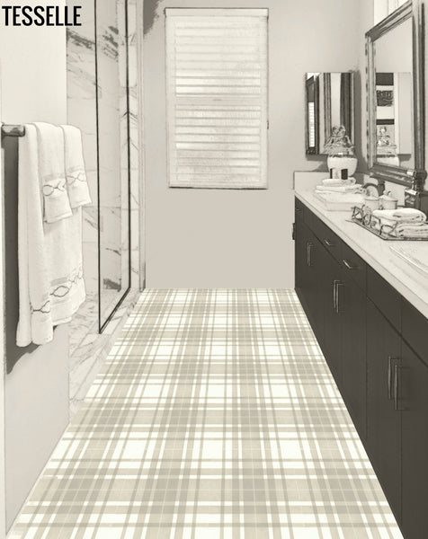 Highland Inverness 8" Square Cement Tile in Bathroom