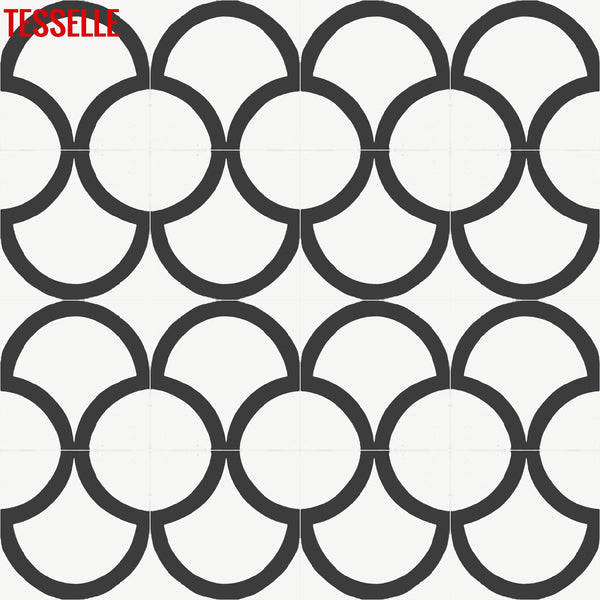 Berlin Kreis 8" Square Cement Tile 2