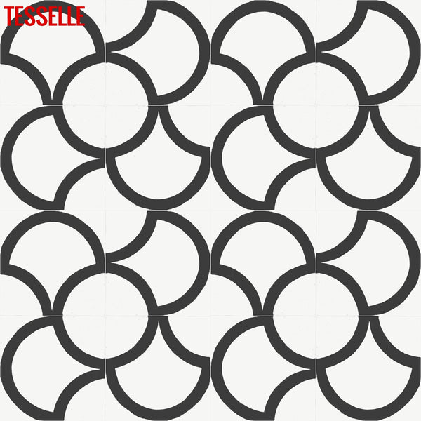 Berlin Kreis 8" Square Cement Tile 5