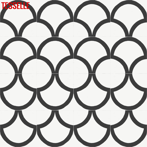 Berlin Kreis 8" Square Cement Tile 4