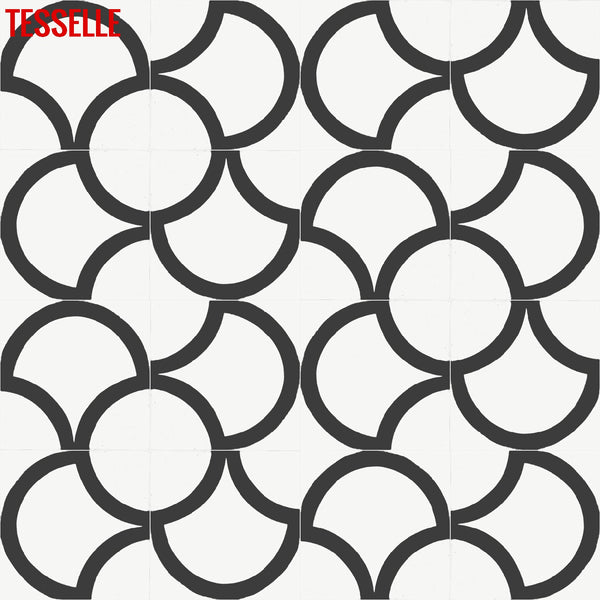 Berlin Kreis 8" Square Cement Tile 10