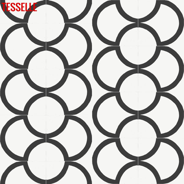 Berlin Kreis 8" Square Cement Tile 3