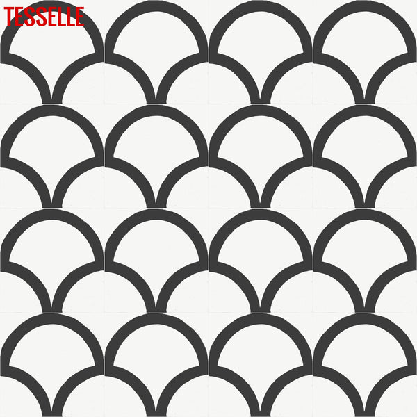 Berlin Kreis 8" Square Cement Tile 1