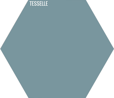 Bluebell 4030 - 9"x8" Hexagonal Cement Tile