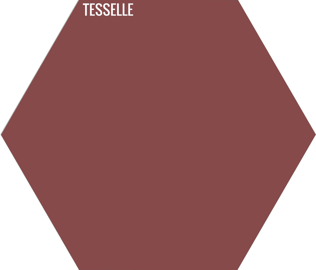 Brick 5003 - 9"x8" Hexagonal Cement Tile