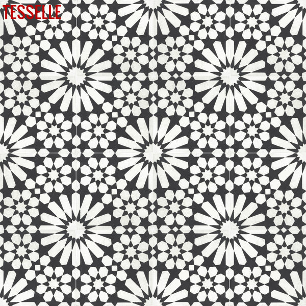Cadiz La Celeta 8" Square Cement Tile 1