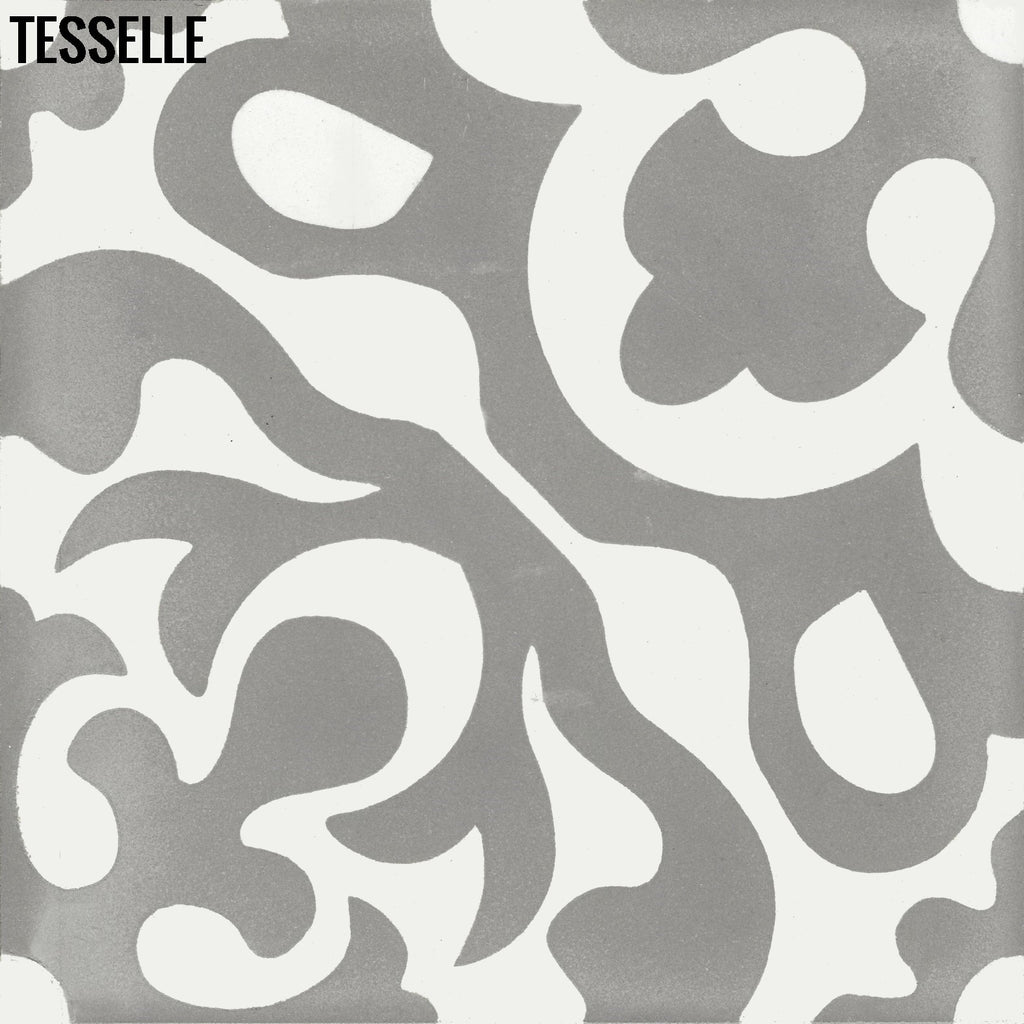 Calais Silveri 8" Square Cement Tile