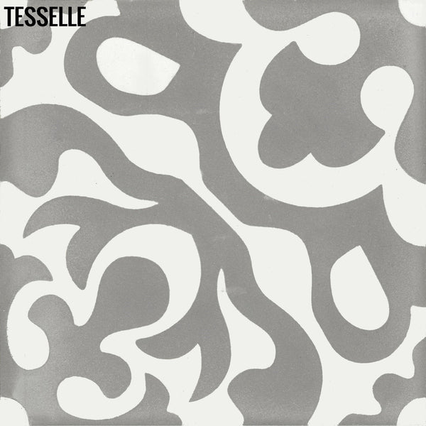 Calais Silveri 8" Square Cement Tile