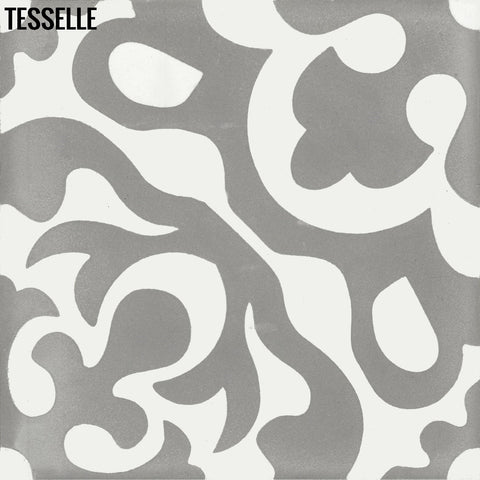 Calais Silveri 8" Square Cement Tile