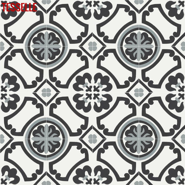 Carmen Martina 8" Square Cement Tile 1