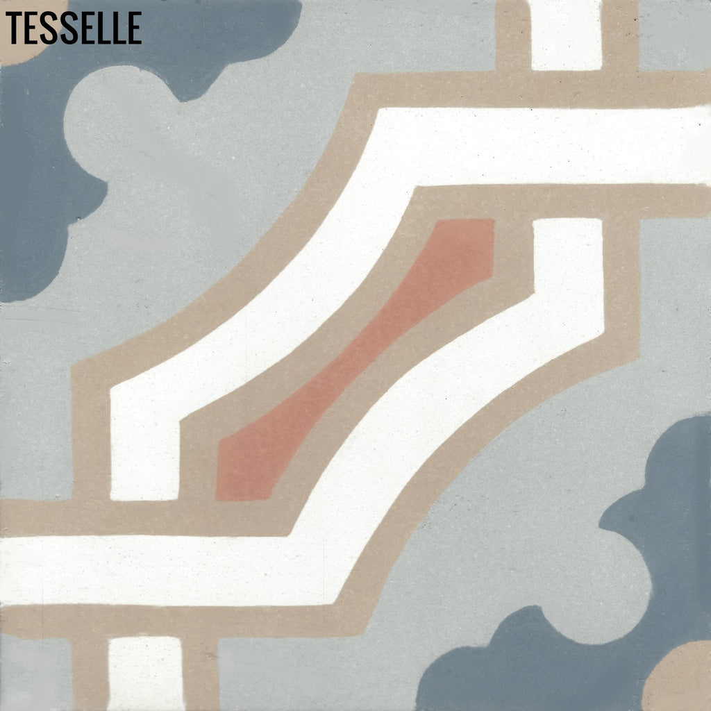 Chateau Cheverny 8" Square Cement Tile