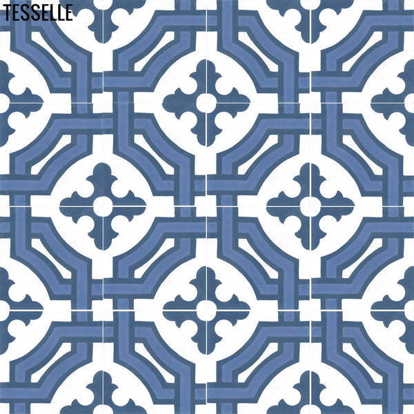 Chateau Grenoble 8" Square Cement Tile 1